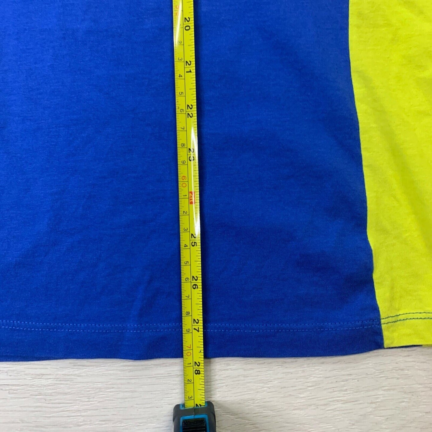 Maverick Vinales 25 MVK Men's Blue & Yellow T-Shirt Size Medium