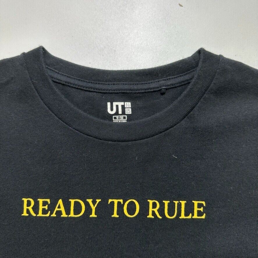 Uniqlo x Disney Lion King Simba Kids Black T-Shirt Size 9-10 Years