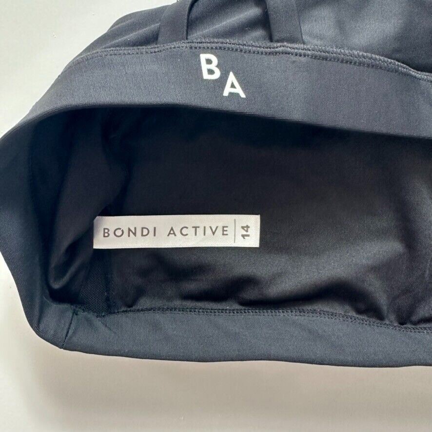 Bondi Active Womens Black Sports Bra Size 14