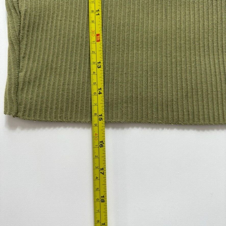Glassons Womens Green Cropped Tank Top Size Small