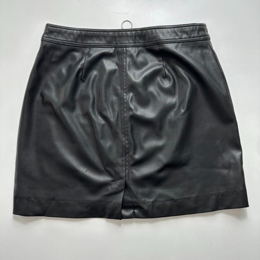 Glassons Faux Leather Women’s Black Skirt Size 10