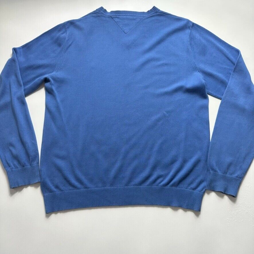 Tommy Hilfiger Mens Blue Sweater Jumper Size Large