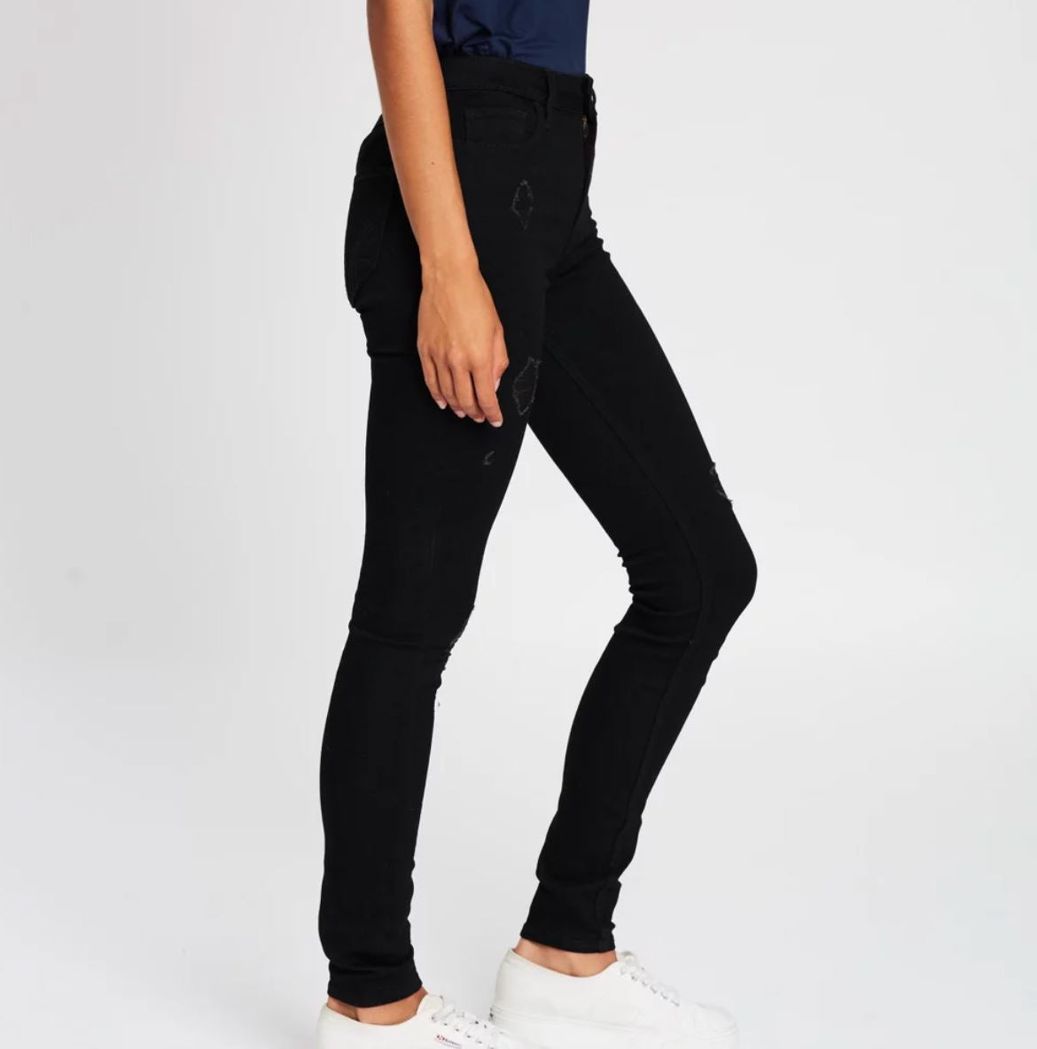 Hollister Womens Super Skinny Long Leg Black Jeans Size 0 (New)