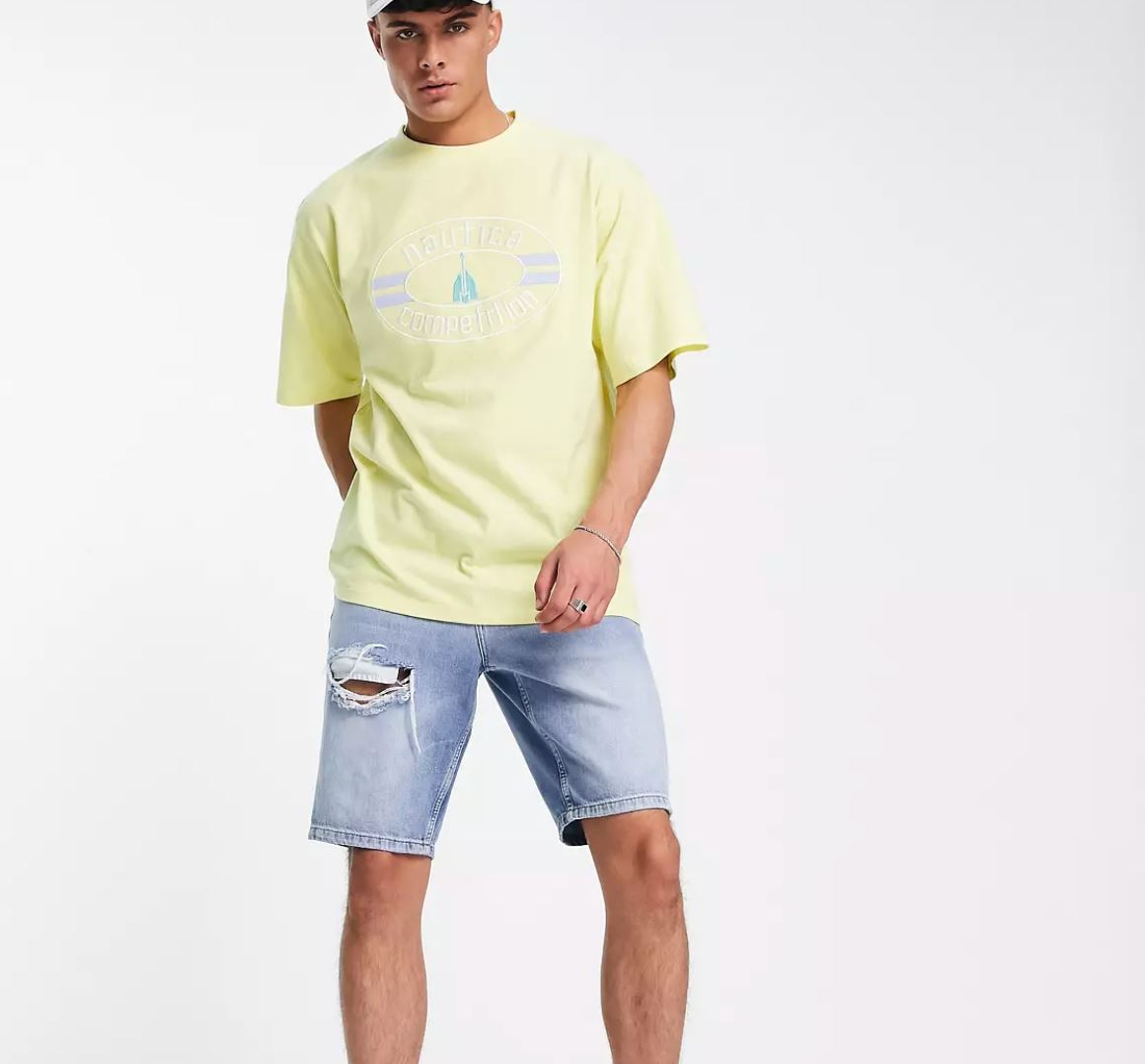 Nautica Mens Yellow T-Shirt Size Large (New)