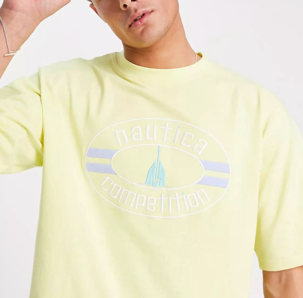 Nautica Mens Yellow T-Shirt Size Large (New)