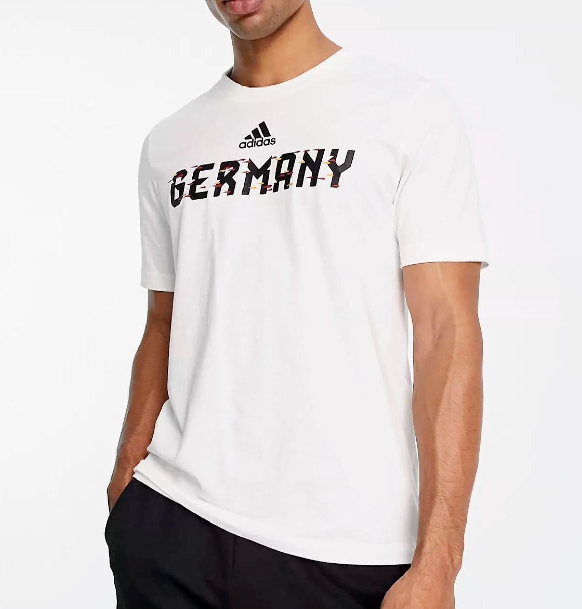adidas Football Germany World Cup 2022 Mens White T-shirt Size Large (New)