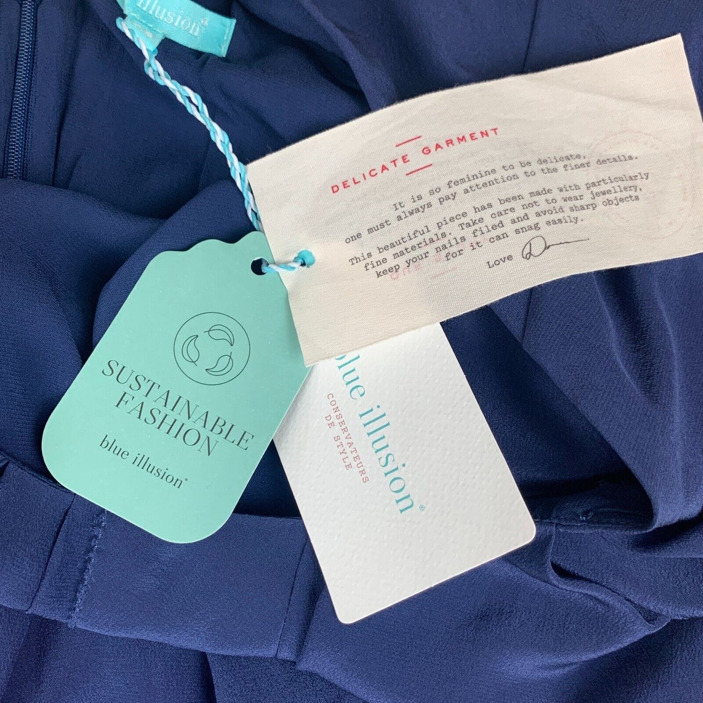 Blue Illusion Womens Blue Dress Size XS (New)