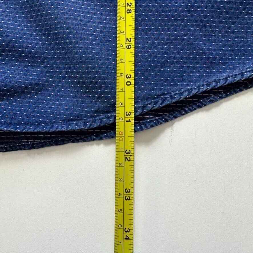 Tommy Hilfiger Custom Fit Mens Long Sleeve Button Up Size 2XL