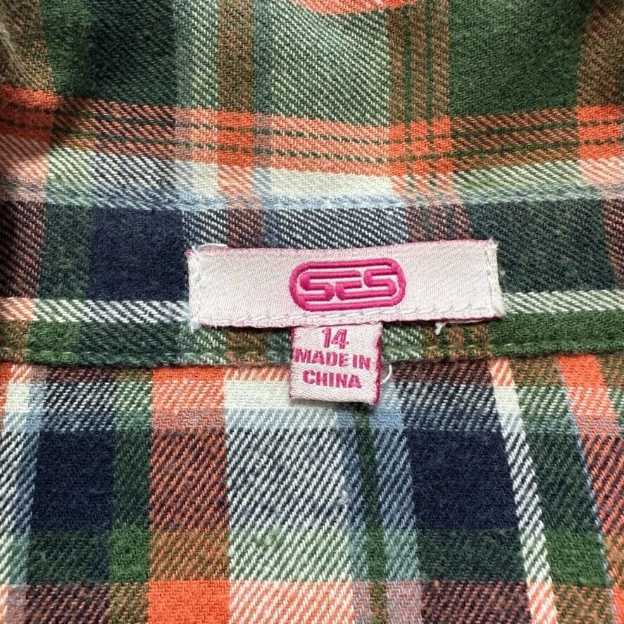 SES Womens Long Sleeve Button up Shirt Size 14