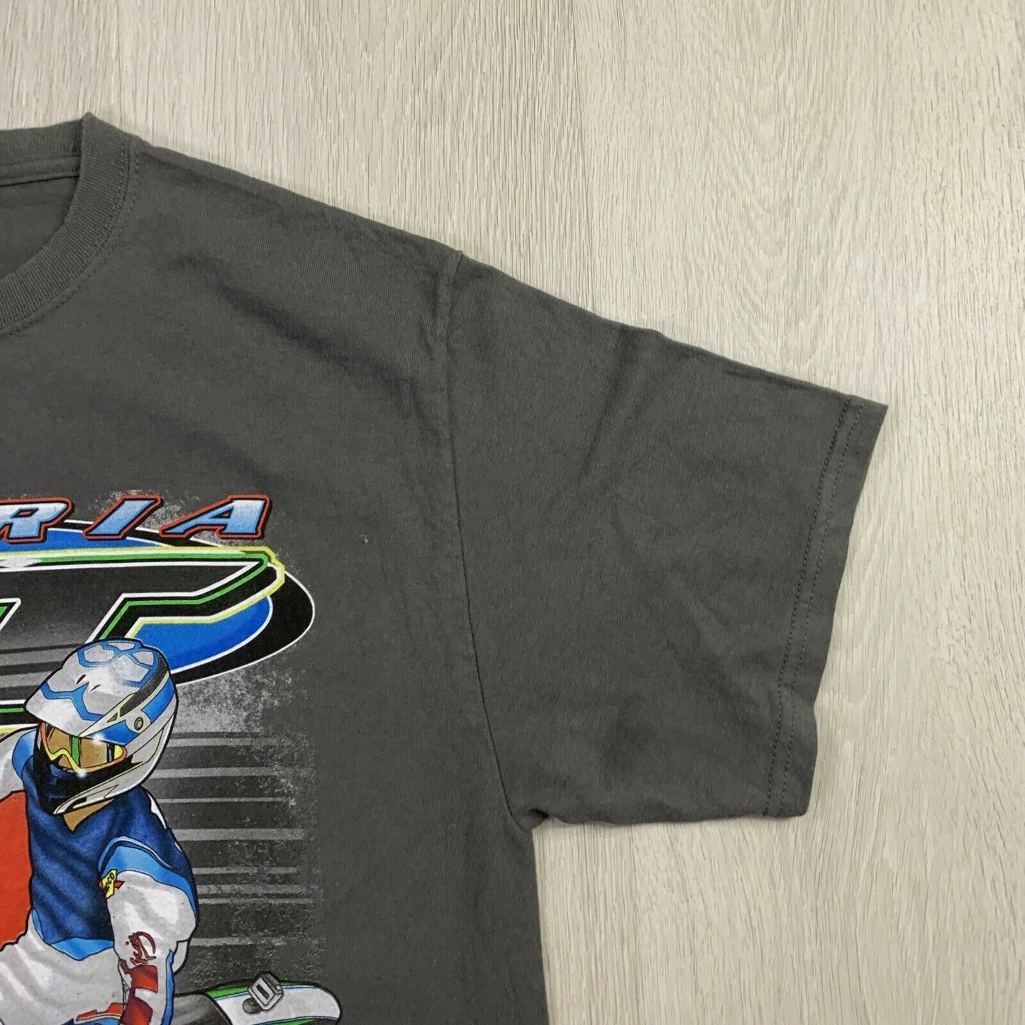 Peoria Motorcycle Club Illinois 2015 Mens Grey T-Shirt Size M