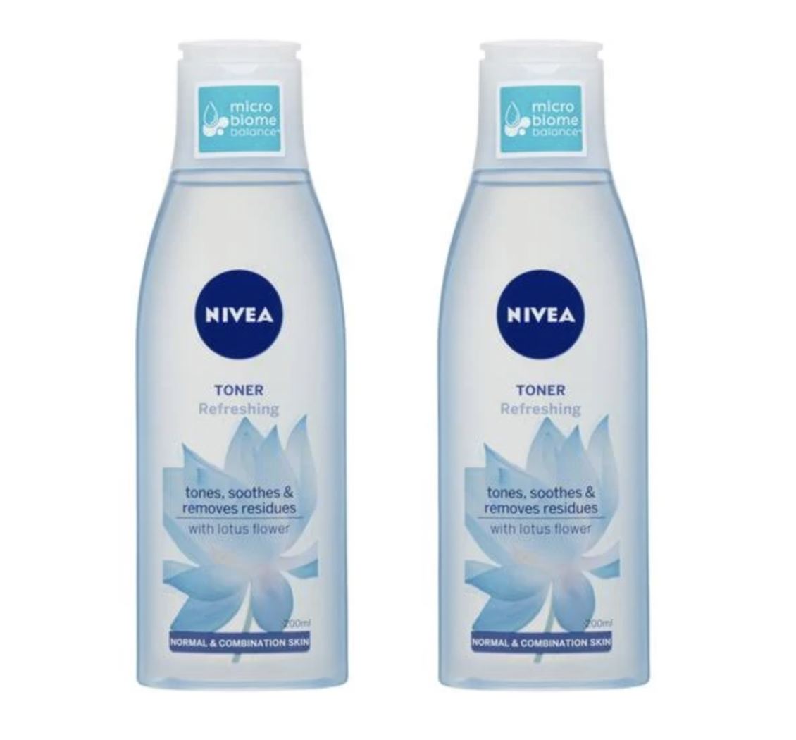 NIVEA Daily Essentials Refreshing Face Toner 200ml (2 x Bottle)