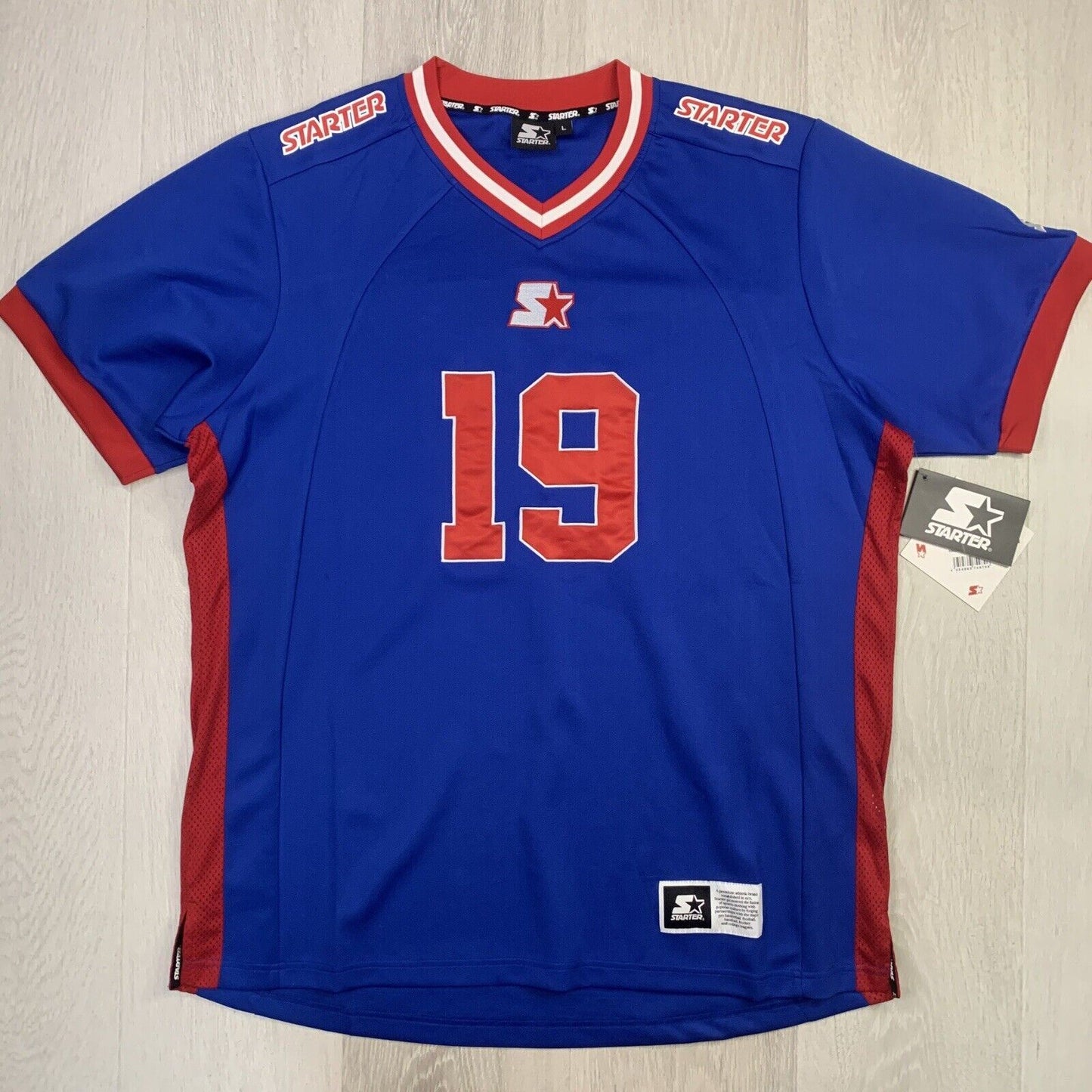 Starter Gridiron Football Jersey Blue & Red Size Large New with Tags