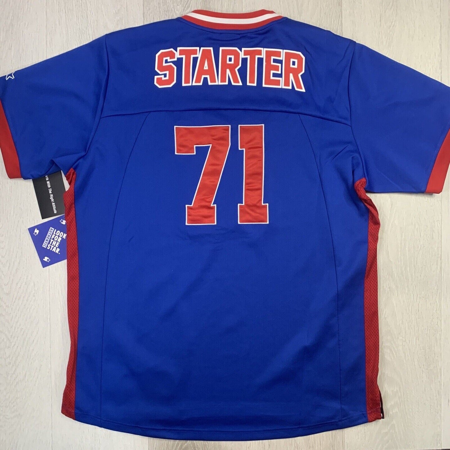 Starter Gridiron Football Jersey Blue & Red Size Large New with Tags
