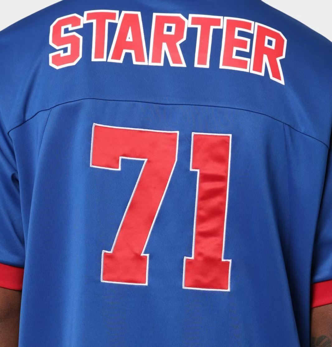 Starter Gridiron Football Jersey Blue & Red Size Large New with Tags