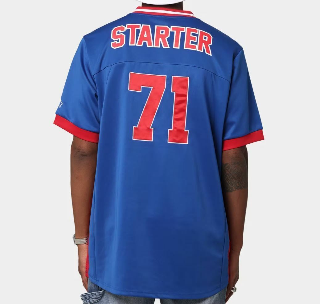 Starter Gridiron Football Jersey Blue & Red Size Large New with Tags