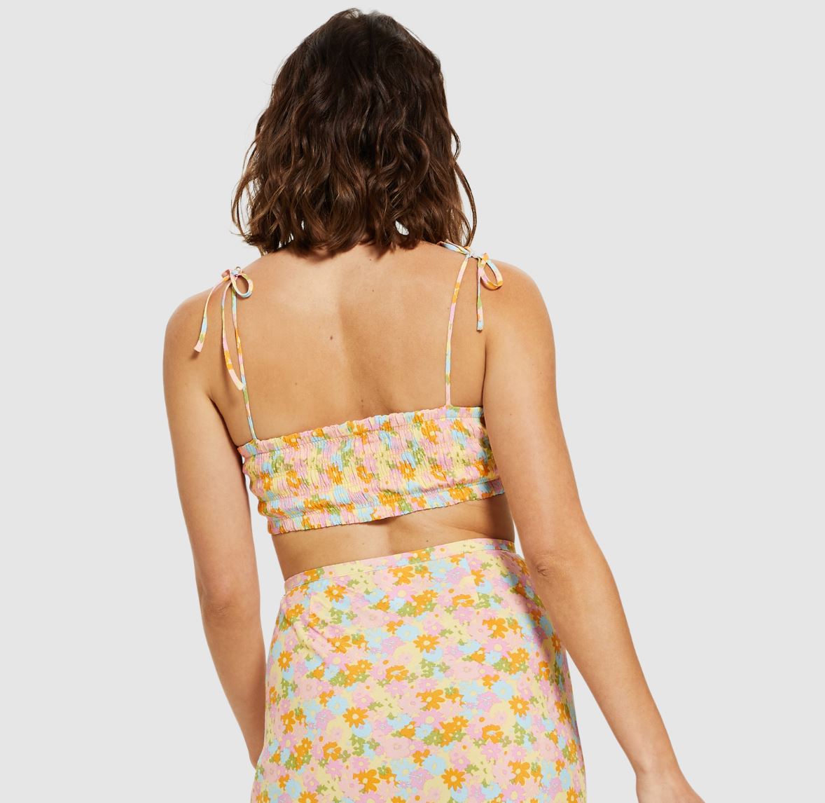 Dont Ask Amanda Anouk Knot Front Tiny Top Floral Size XS (New)