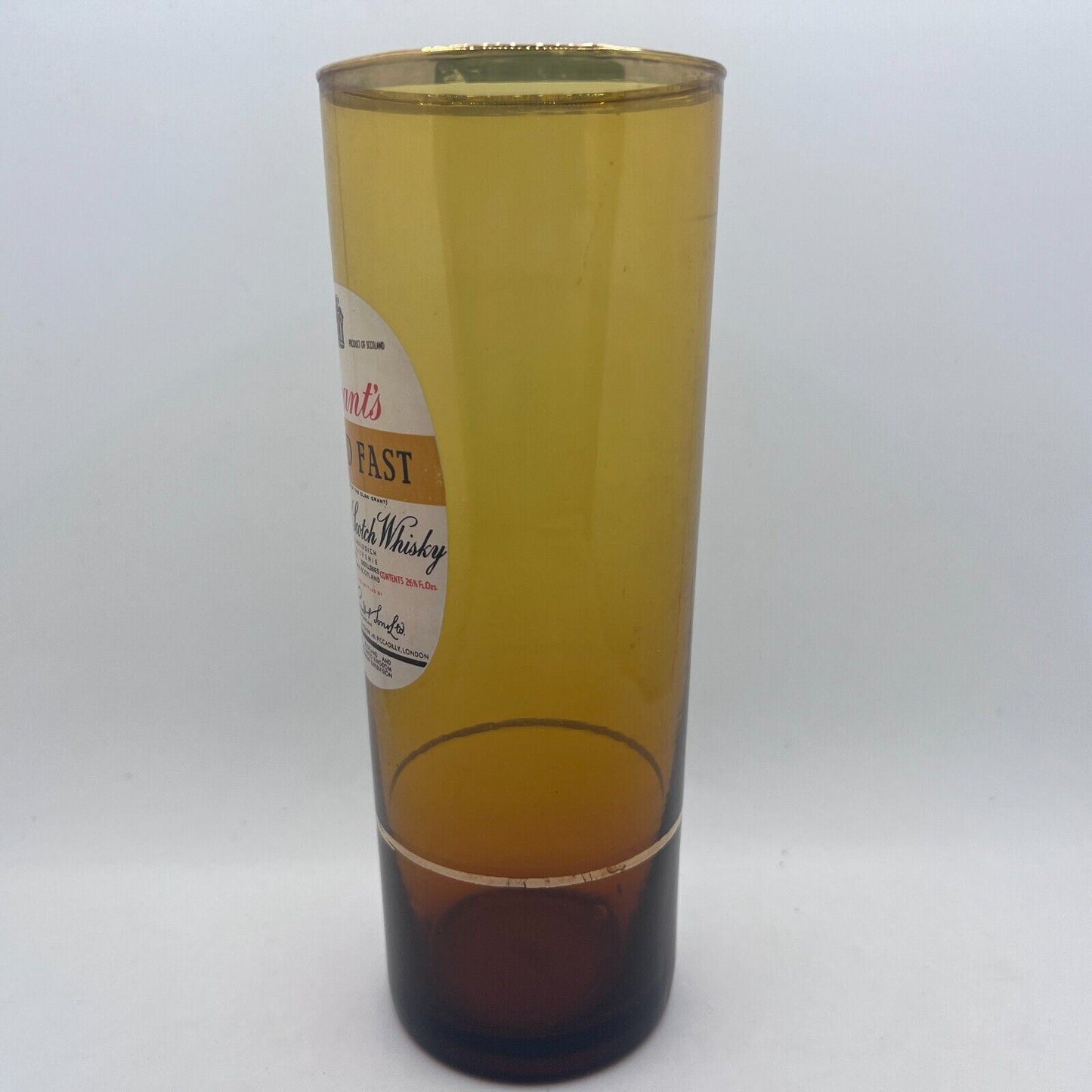 Grant's Stand Fast Scotch Whisky Tall Drinking Glass