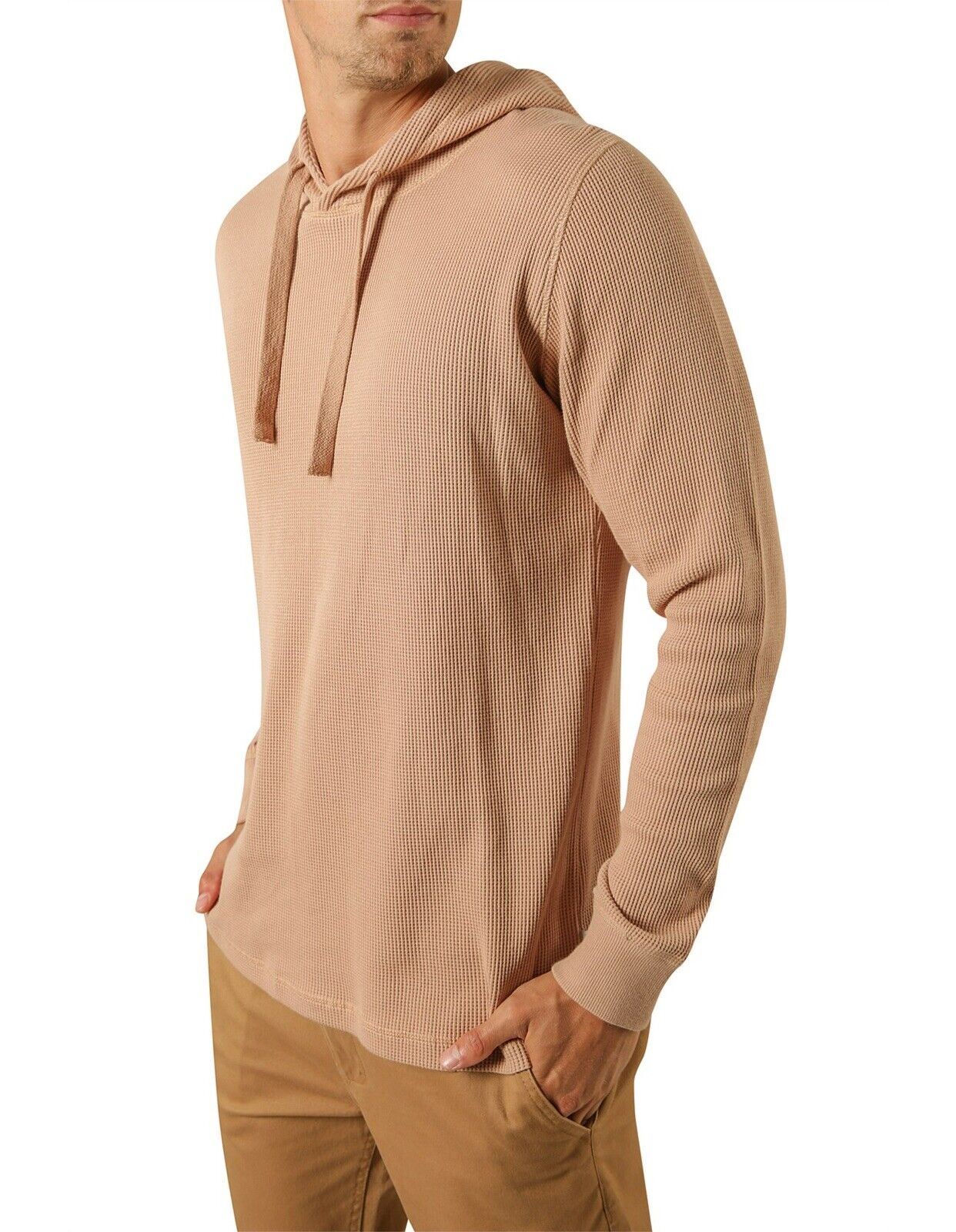 Article One Mens Waffle Texture Pullover Hoodie Size L (New)