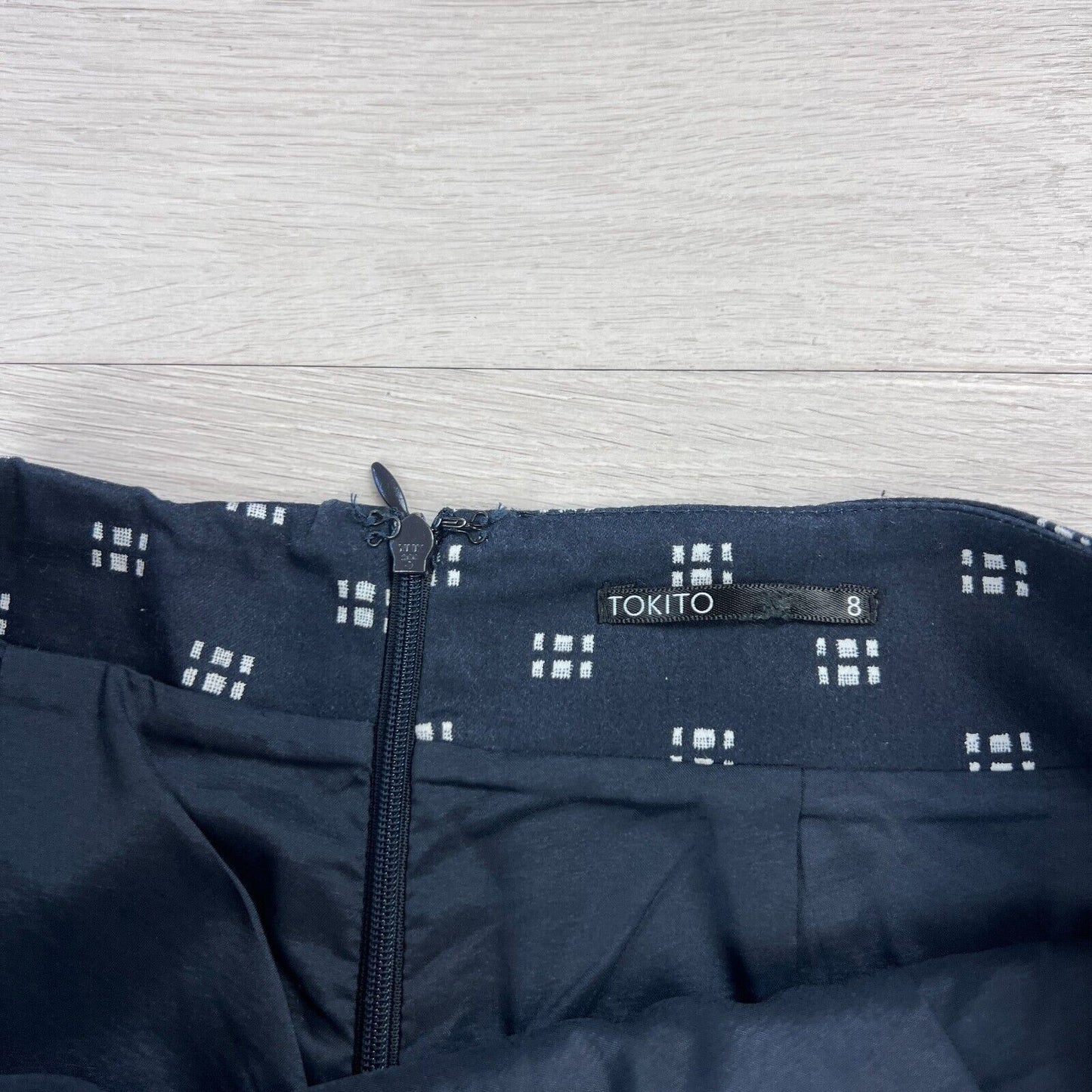 Tokito Womens Navy Blue Skirt Size 8