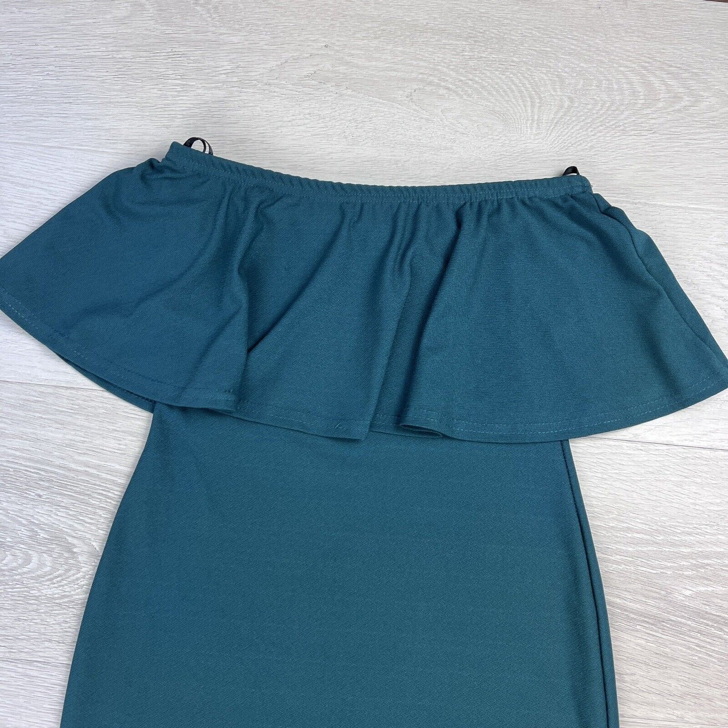 Misguided Womens Green Body Con Dress Size 8