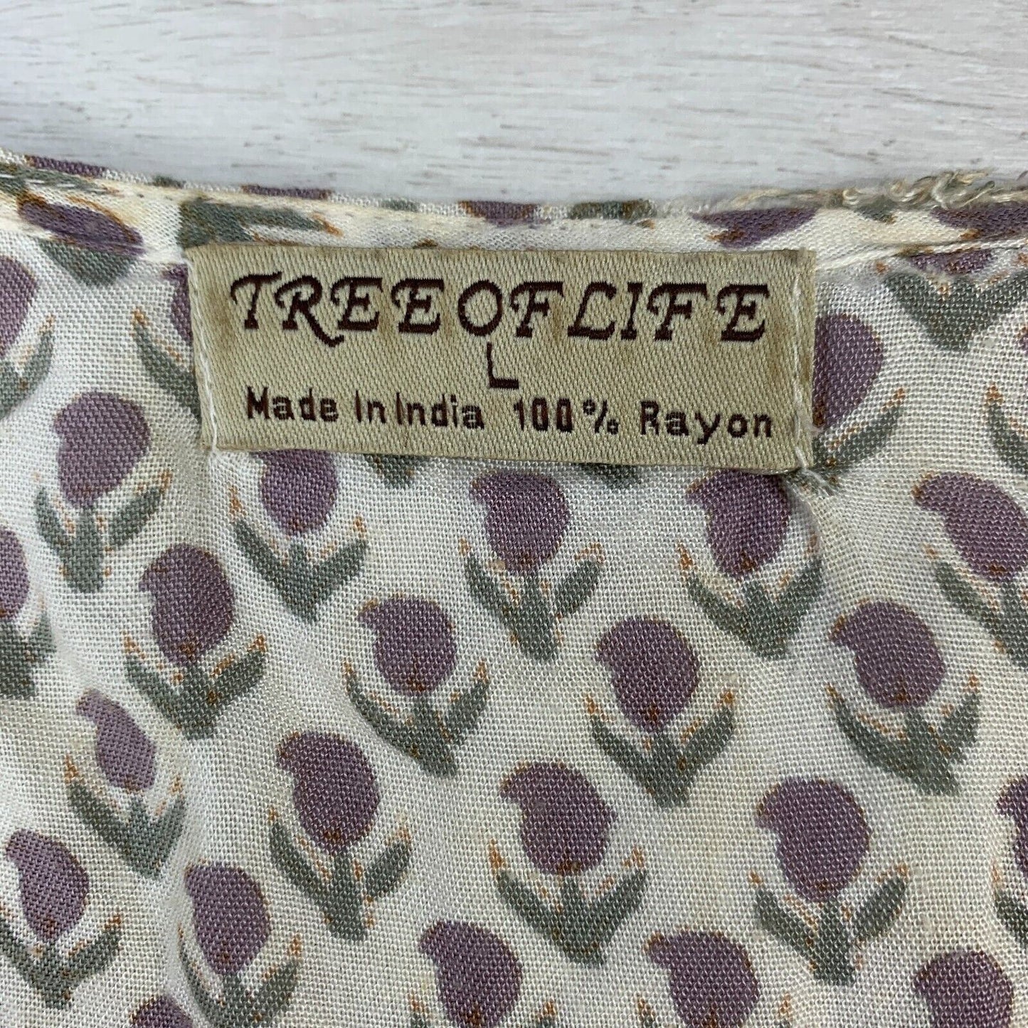 Tree of Life Womens Light Summery Rayon Short Dress Size L