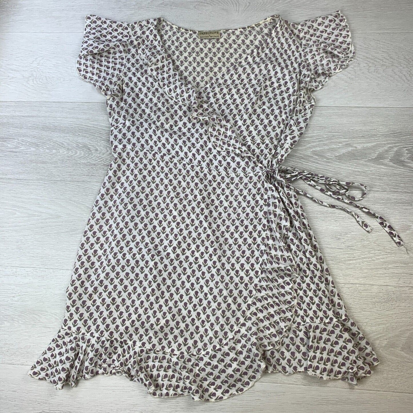 Tree of Life Womens Light Summery Rayon Short Dress Size L