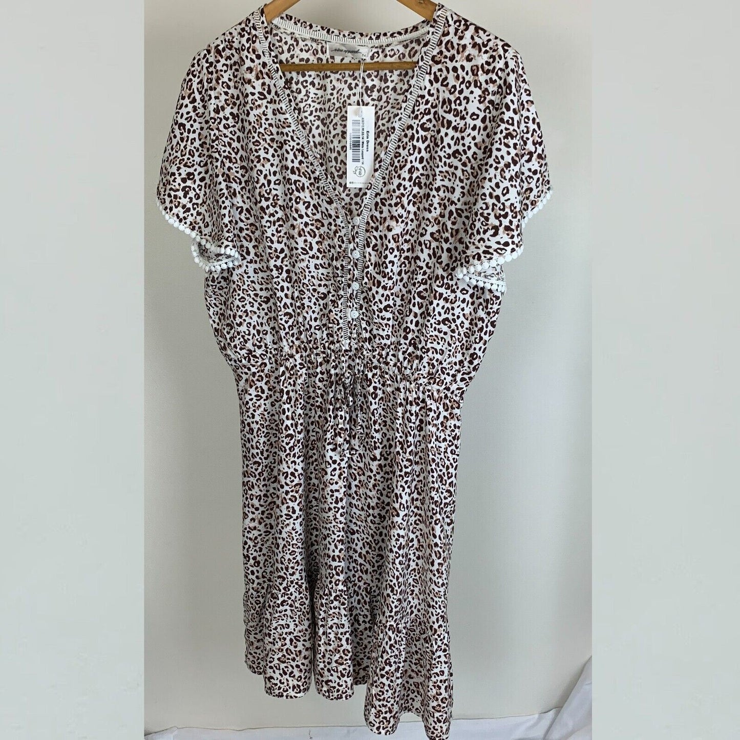 Vine Apparel Womens Animal Print Dress Size 14 (New)