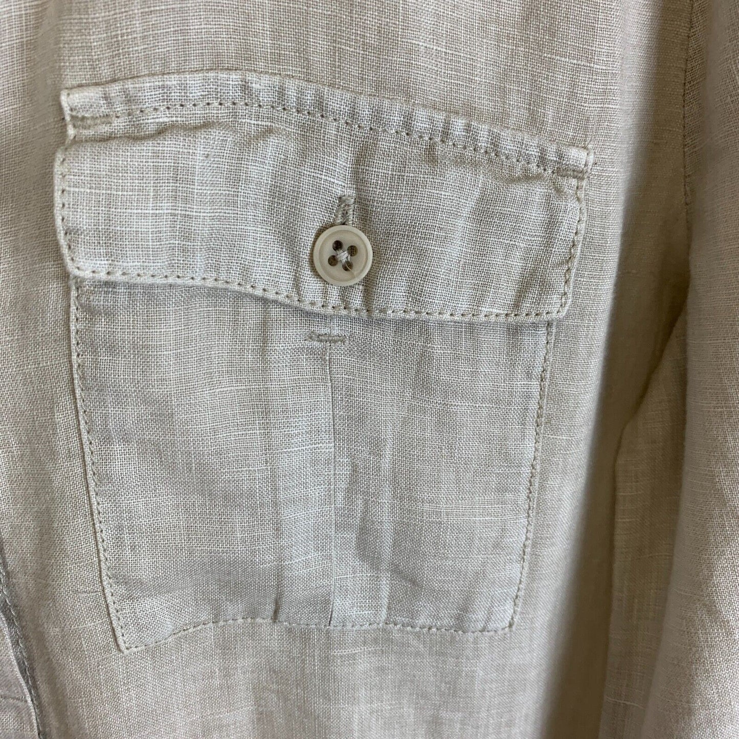 Marc O'Polo Womens Linen Beige Shirt Dress Size 38 / 8 AU