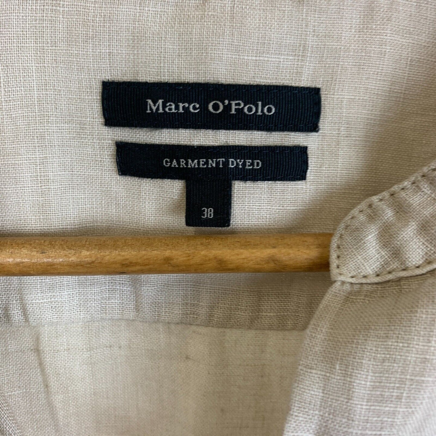 Marc O'Polo Womens Linen Beige Shirt Dress Size 38 / 8 AU