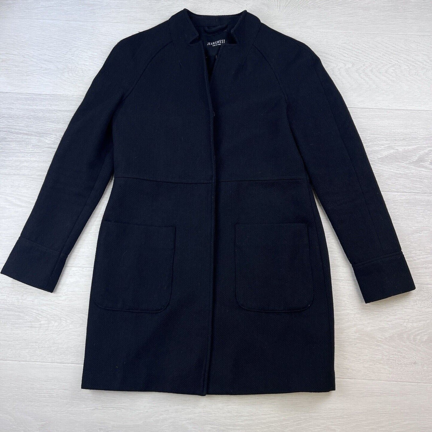 Jeanswest Womens Black Overcoat Size 8