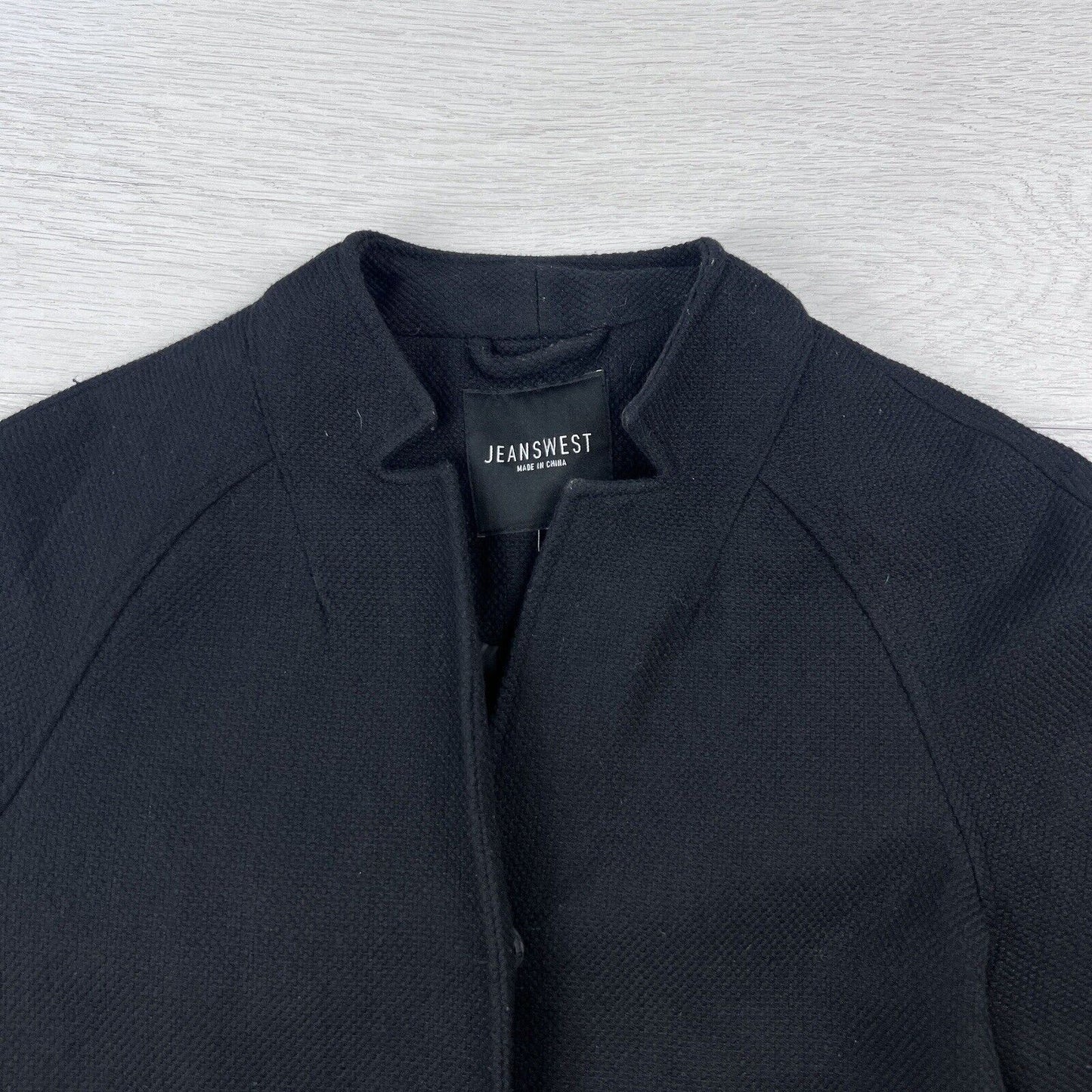 Jeanswest Womens Black Overcoat Size 8