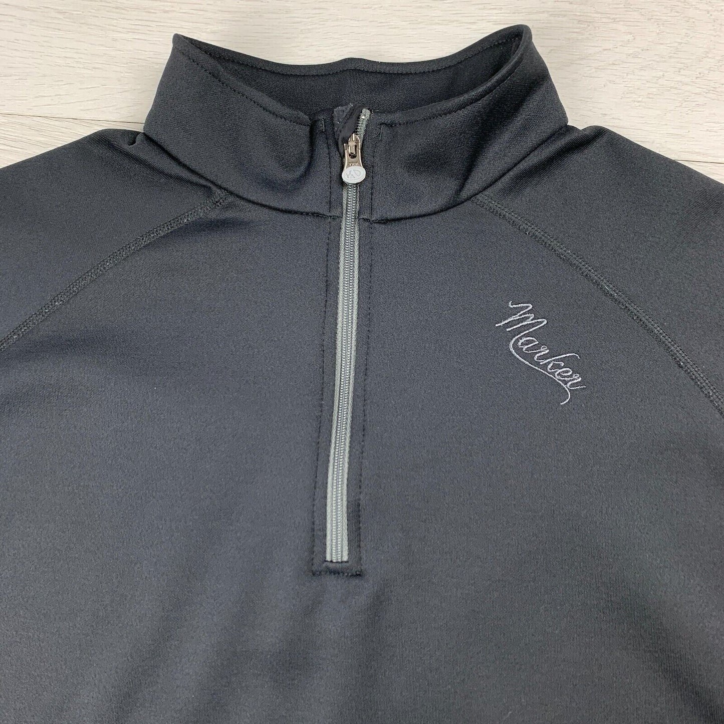 Marker Black Fleece Jumper Size Small Approx