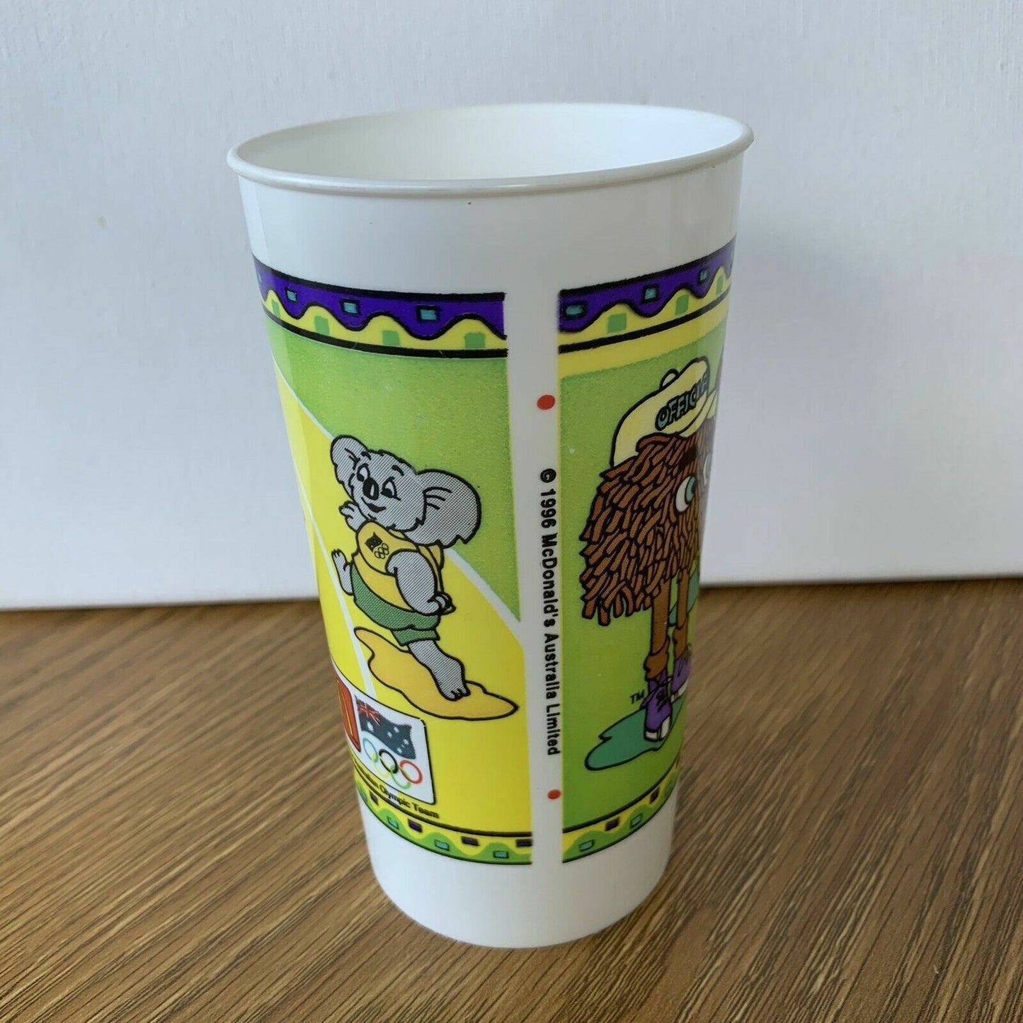 1996 Vintage McDonalds Australia Olympics Collectable Plastic Cup