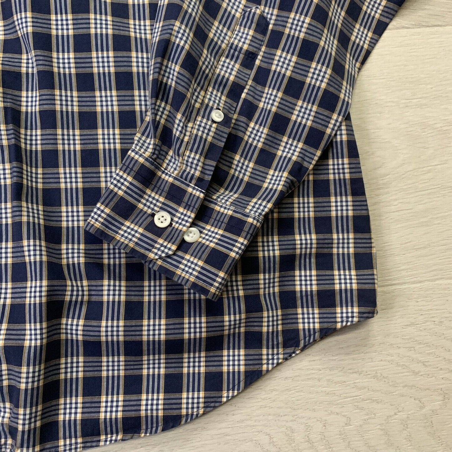 Nautica Mens Long Sleeve Button Up Shirt Size Large Plaid Design