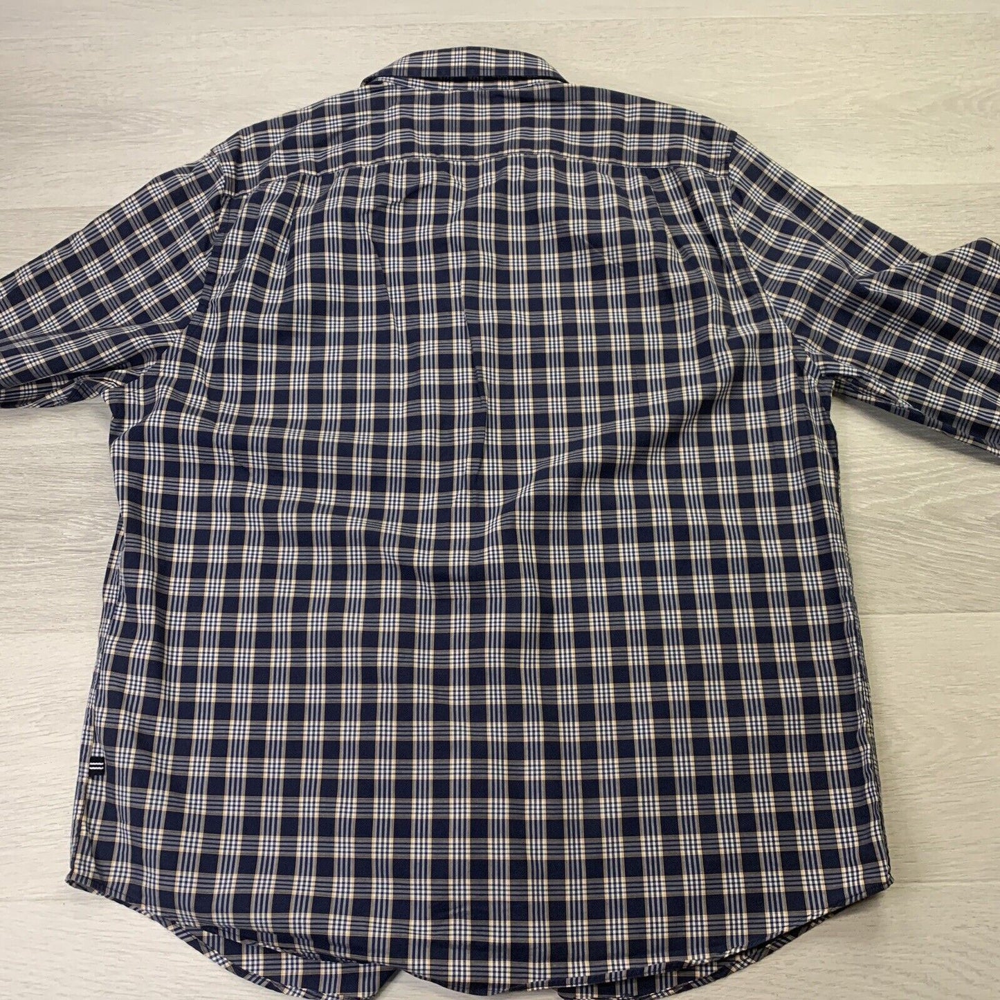 Nautica Mens Long Sleeve Button Up Shirt Size Large Plaid Design