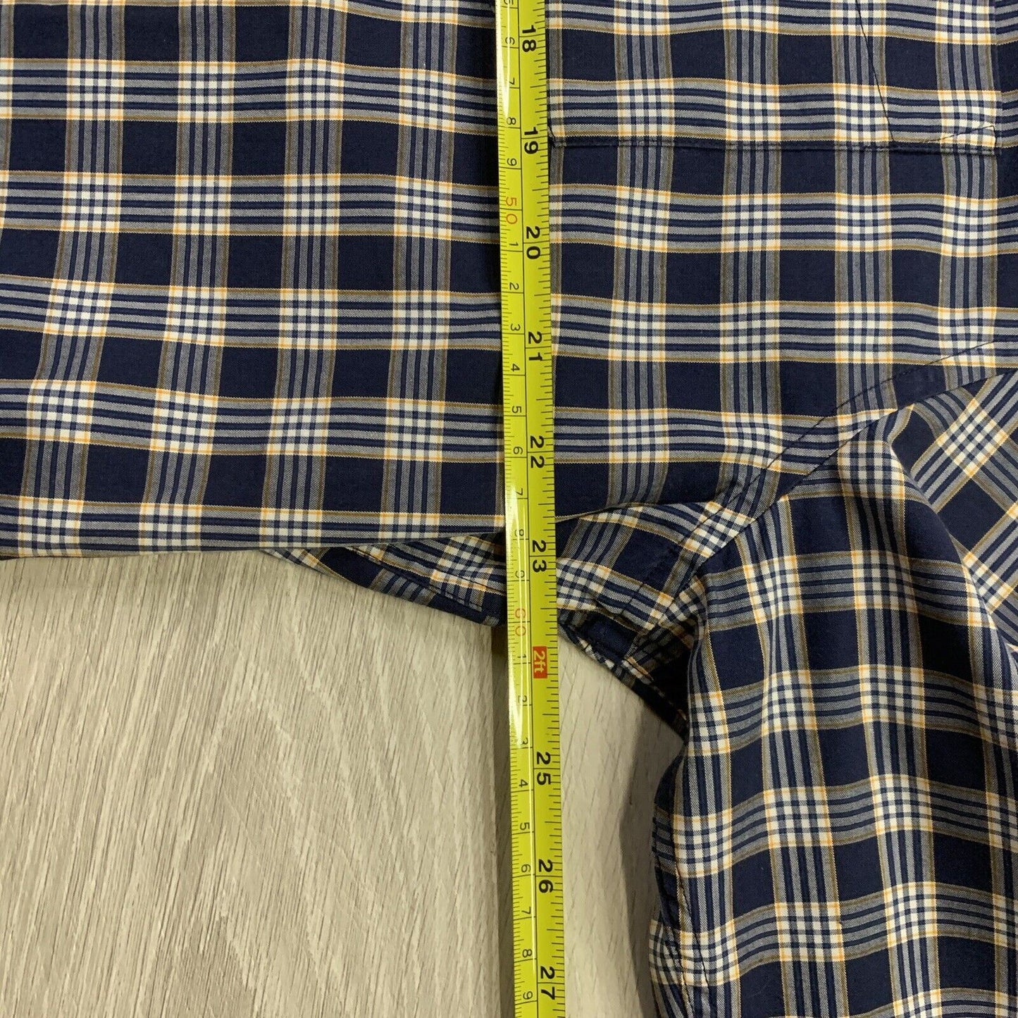 Nautica Mens Long Sleeve Button Up Shirt Size Large Plaid Design
