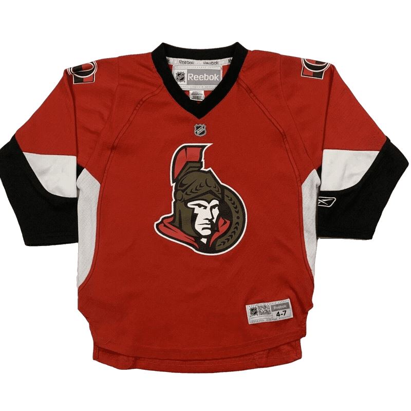 Reebok Ottawa Senators NHL Ice Hockey Jersey Kids Size 4-7 Years