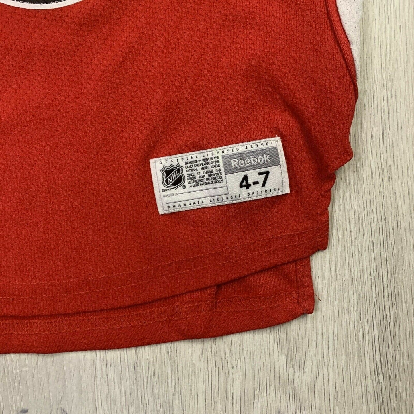 Reebok Ottawa Senators NHL Ice Hockey Jersey Kids Size 4-7 Years
