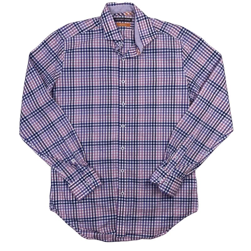 Charles Tyrwhitt Mens Checkered Long Sleeve Button Up Shirt Size 16.5 / 42