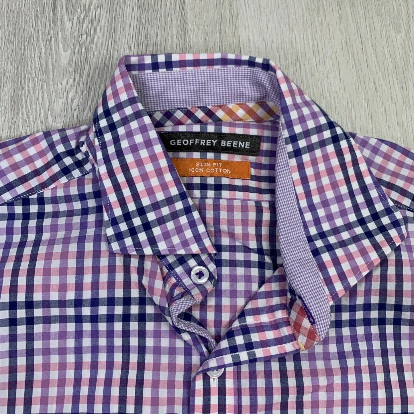 Charles Tyrwhitt Mens Checkered Long Sleeve Button Up Shirt Size 16.5 / 42