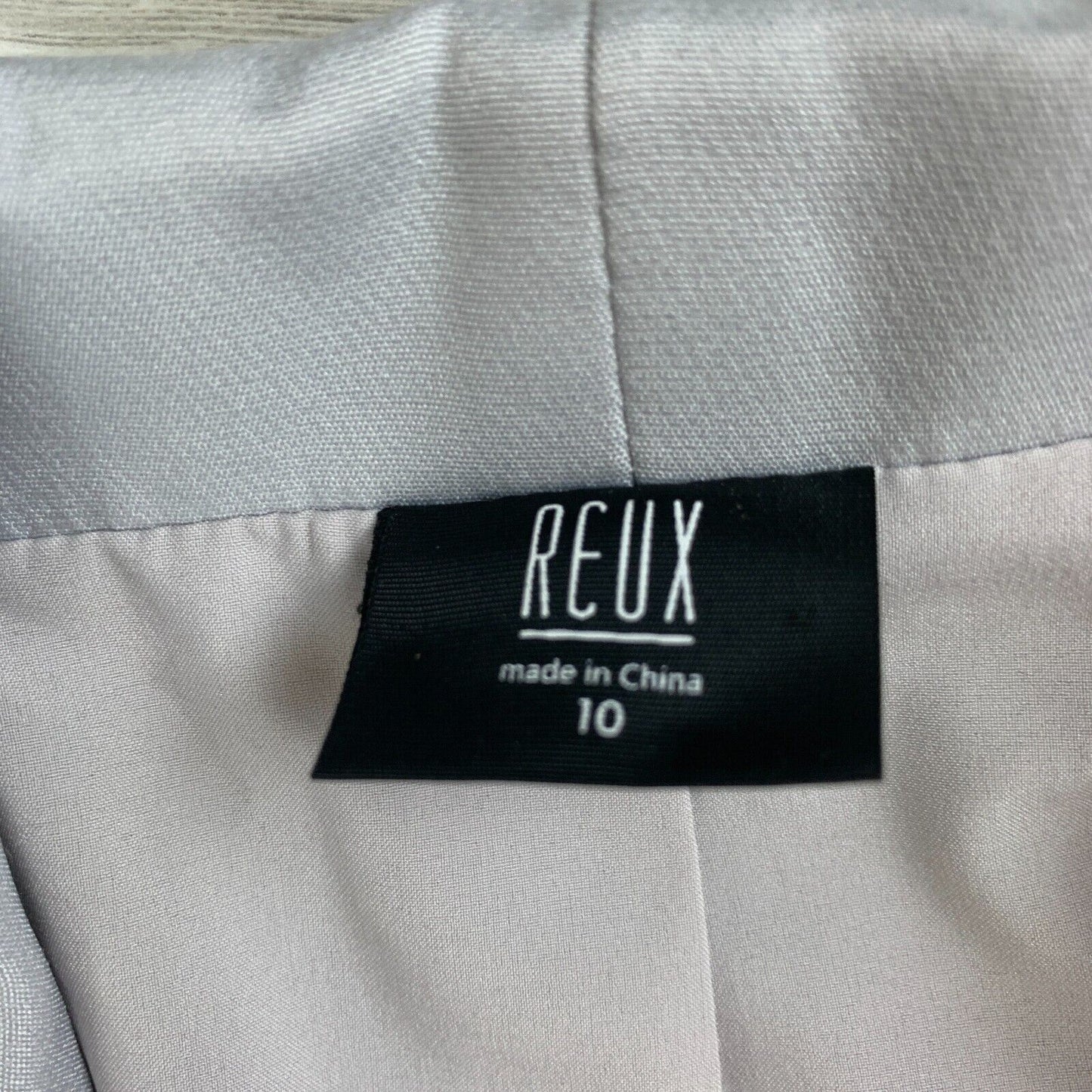Reux Womens Grey Blazer Size 10