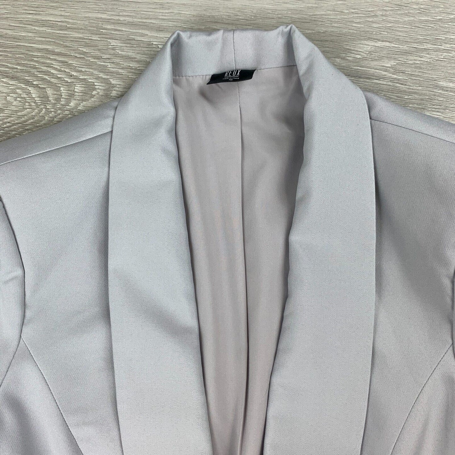 Reux Womens Grey Blazer Size 10