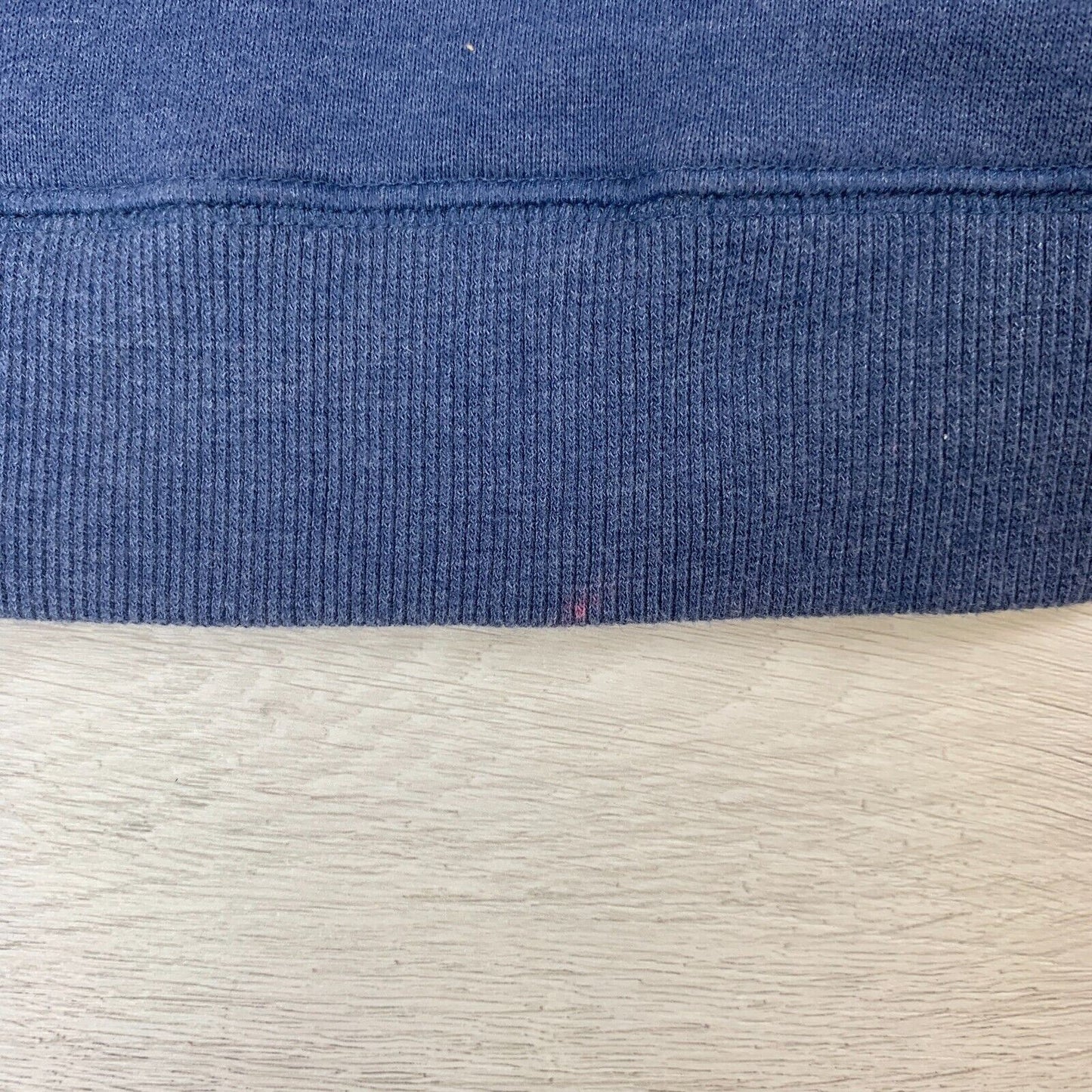 L.M.A Womens Cropped Oversized Full Zip Navy Hoodie Size Small