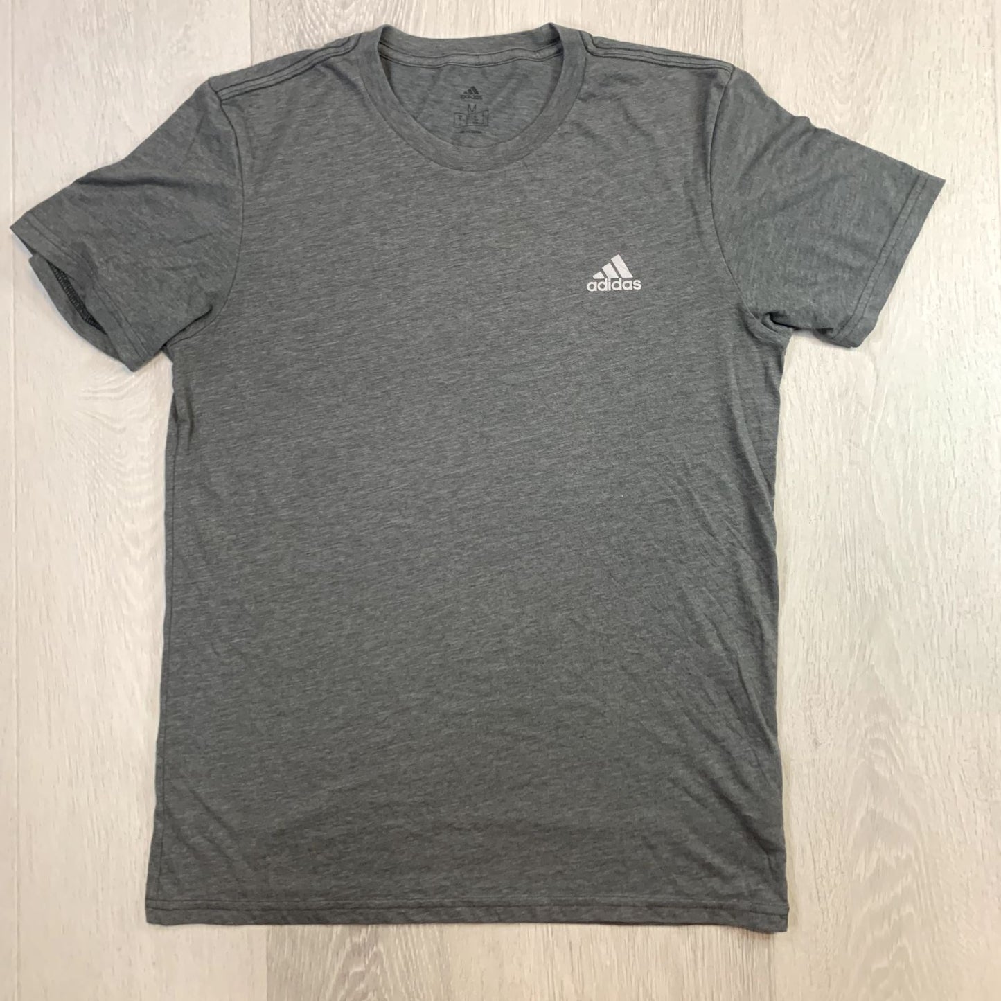 adidas Mens Grey Crew Neck T-Shirt Size Medium