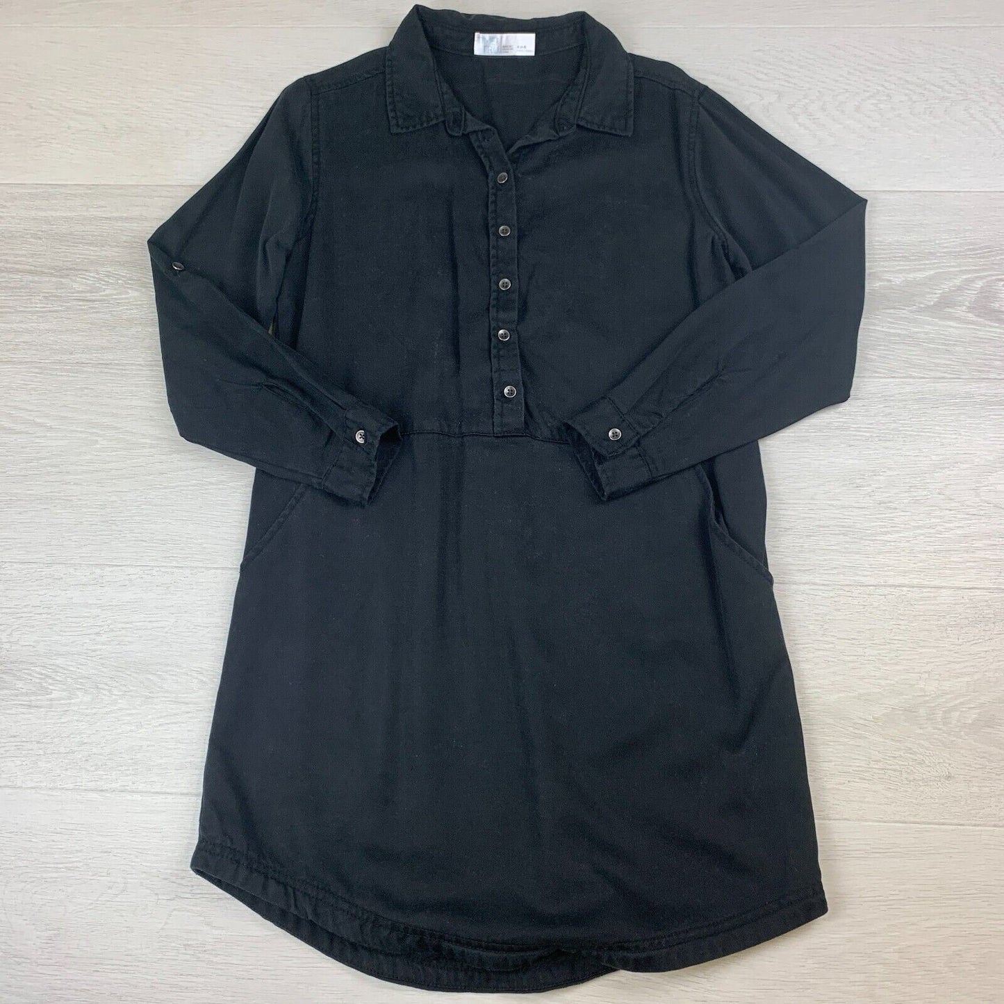 Time and Tru Womens Black Sleeve Top Size Small