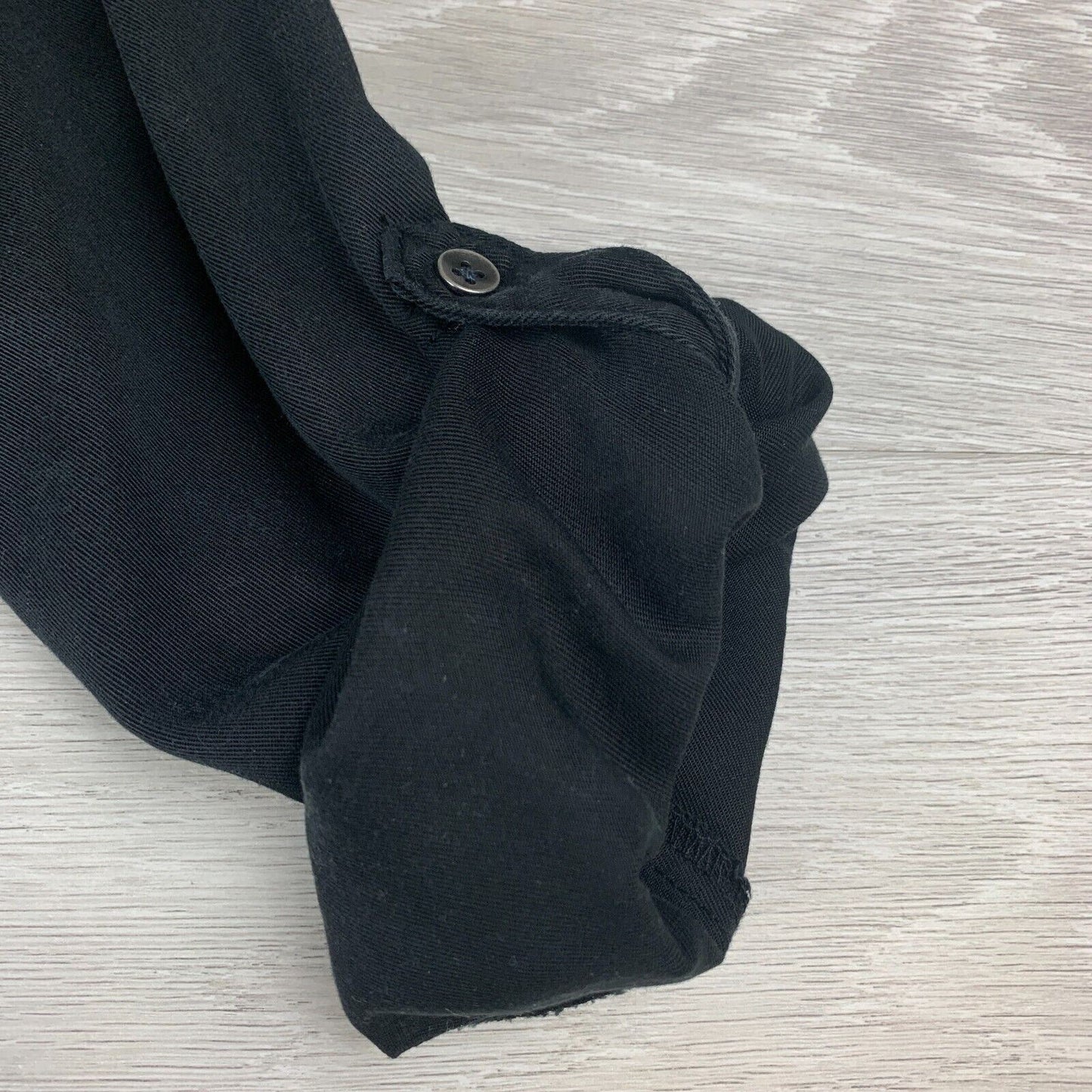 Time and Tru Womens Black Sleeve Top Size Small