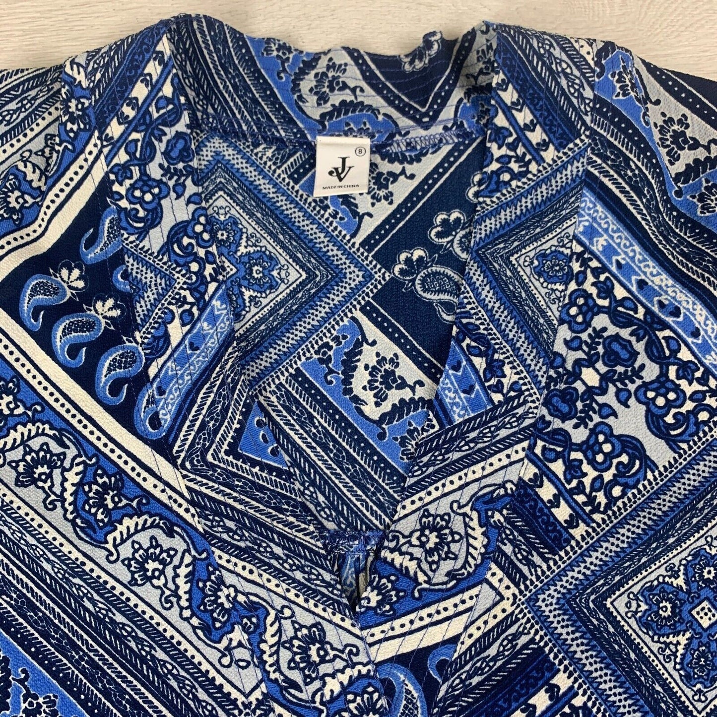 JV Womens Blue Blouse Size 8