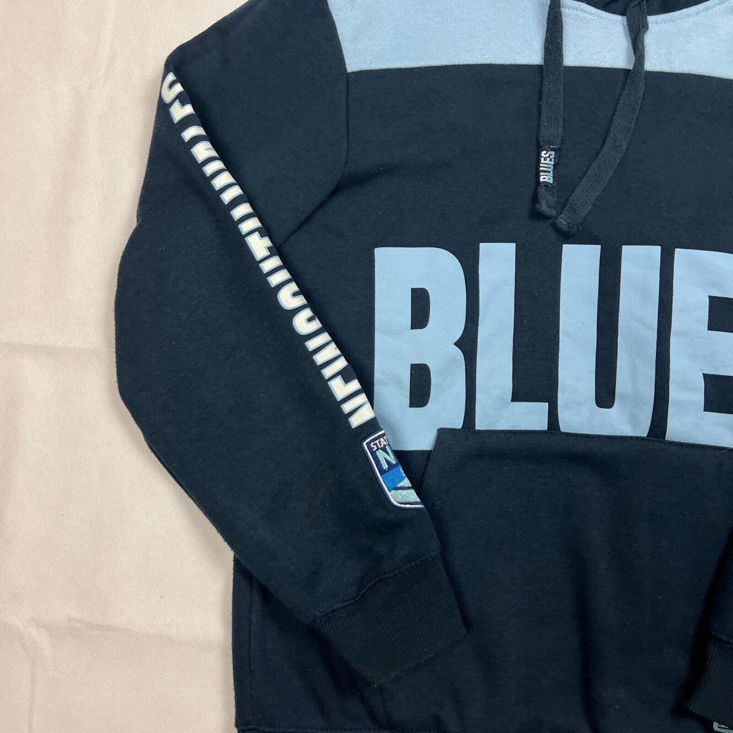 NSW Blues State of Origin Boys Pullover Hoodie Size 16 Years