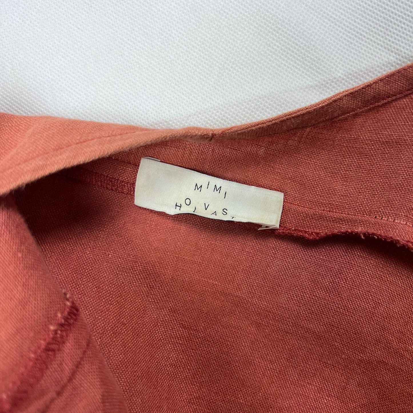 Mimi Holvast Womens Linen Dress Size M