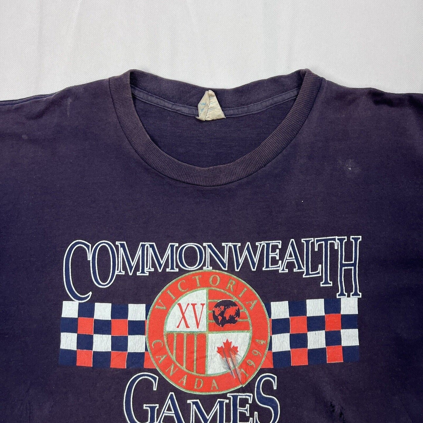 Vintage Commonwealth Games Victoria Canada 1994 Mens T-Shirt Size XL